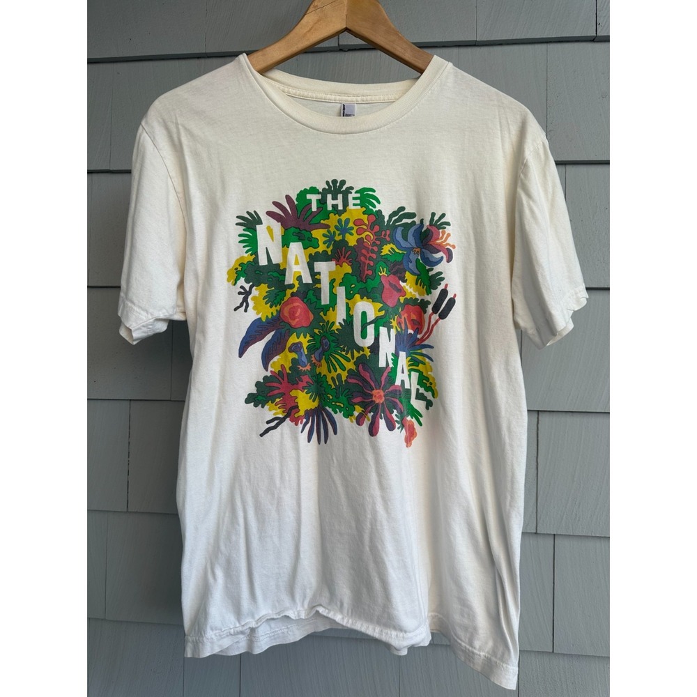 The National Band T Shirt Flowers American Apparel Made USA Indie Rock Medium